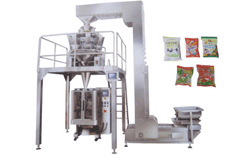 全自動組合稱量自動包裝機-自動水餃包裝機